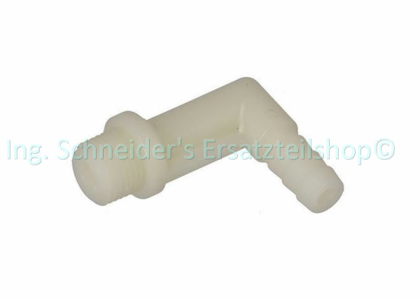 RACCORD 90° AM MAGNETVENTIL ZU SILIKONSCHLAUCH