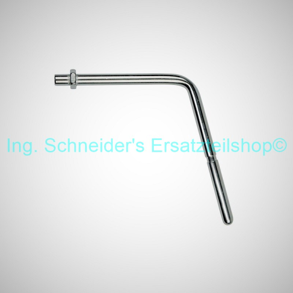 11013637 DAMPFROHR KOMPLETT, MESSING/CHROM + MUTTER