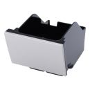 KAFFEESATZBEHÄLTER FÜR KAFFEEMASCHINE, SILBERNE FRONT